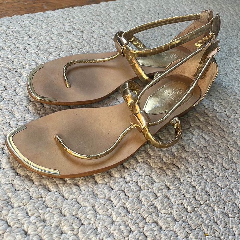Isola Gold Sandals